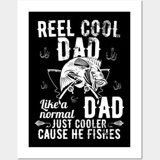 Reel Cool Dad Like A Normal Dad But Cooler Posters and Art